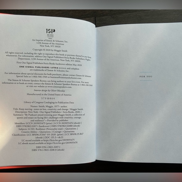 "Keep Moving" by Maggie Smith, Hardback Book - Picture 3 of 3